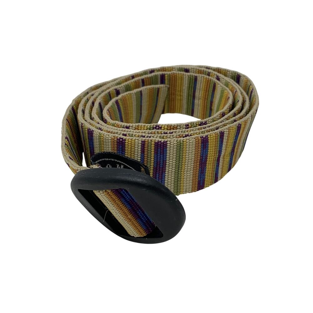 Bison Designs Ellipse Tango Belt Multicolor Striped Pattern Unisex Size Medium